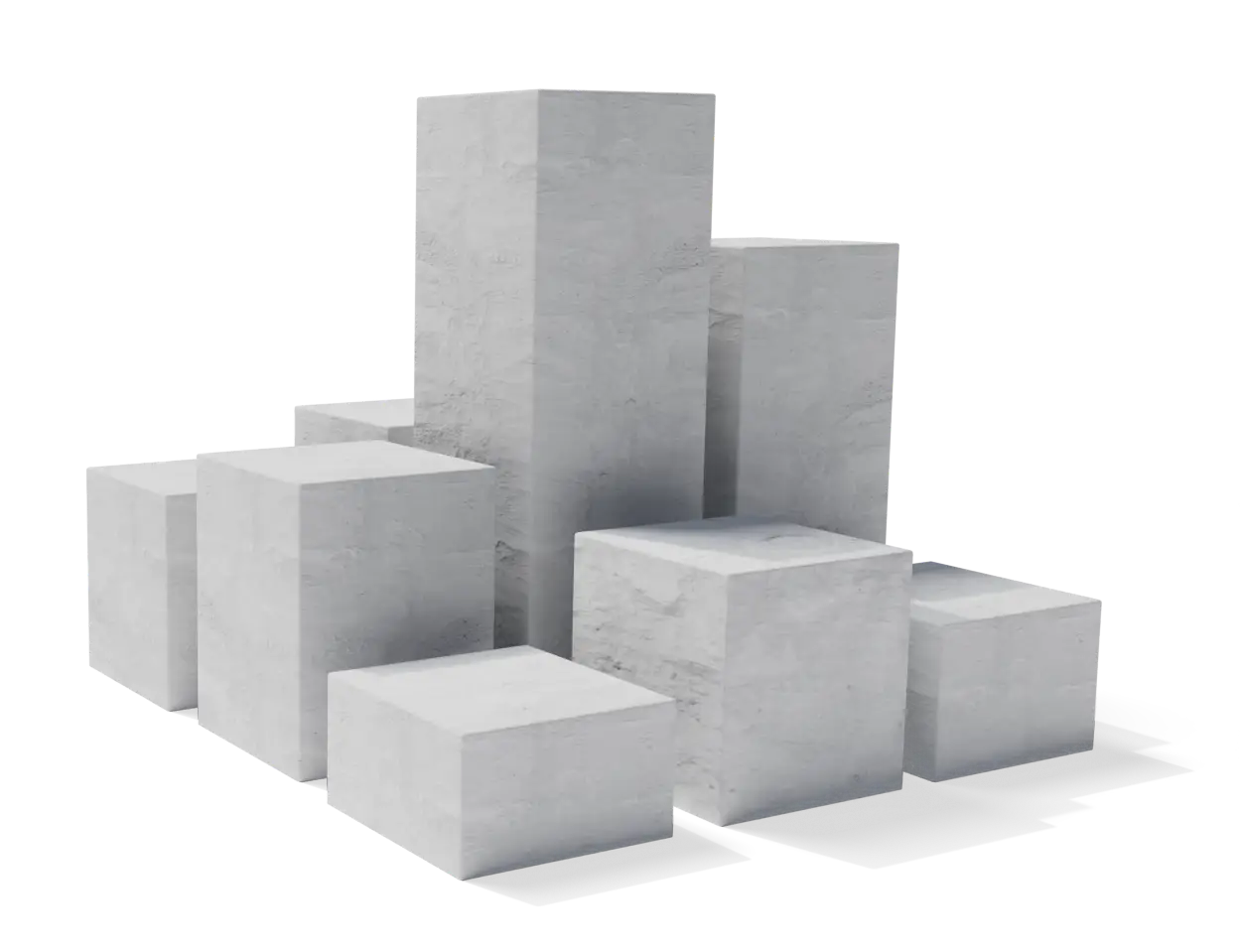 Concrete columns architectural element
